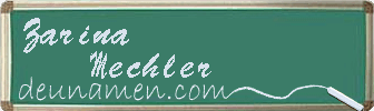 Zarina Mechler Visitenkarte